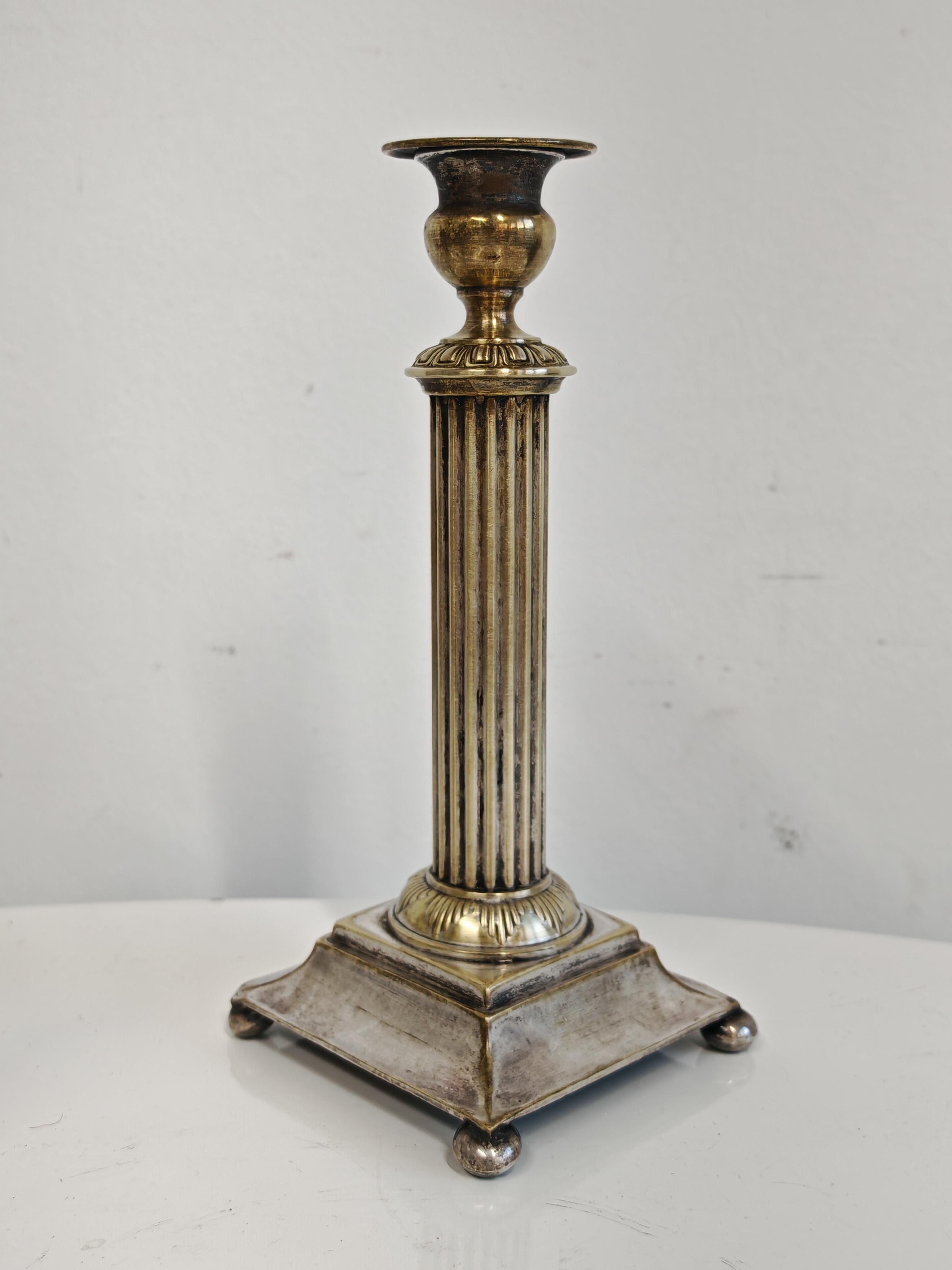 Coppia di candelieri antichi in argento, Diana Silver, Vienna, XIX secolo in vendita 5