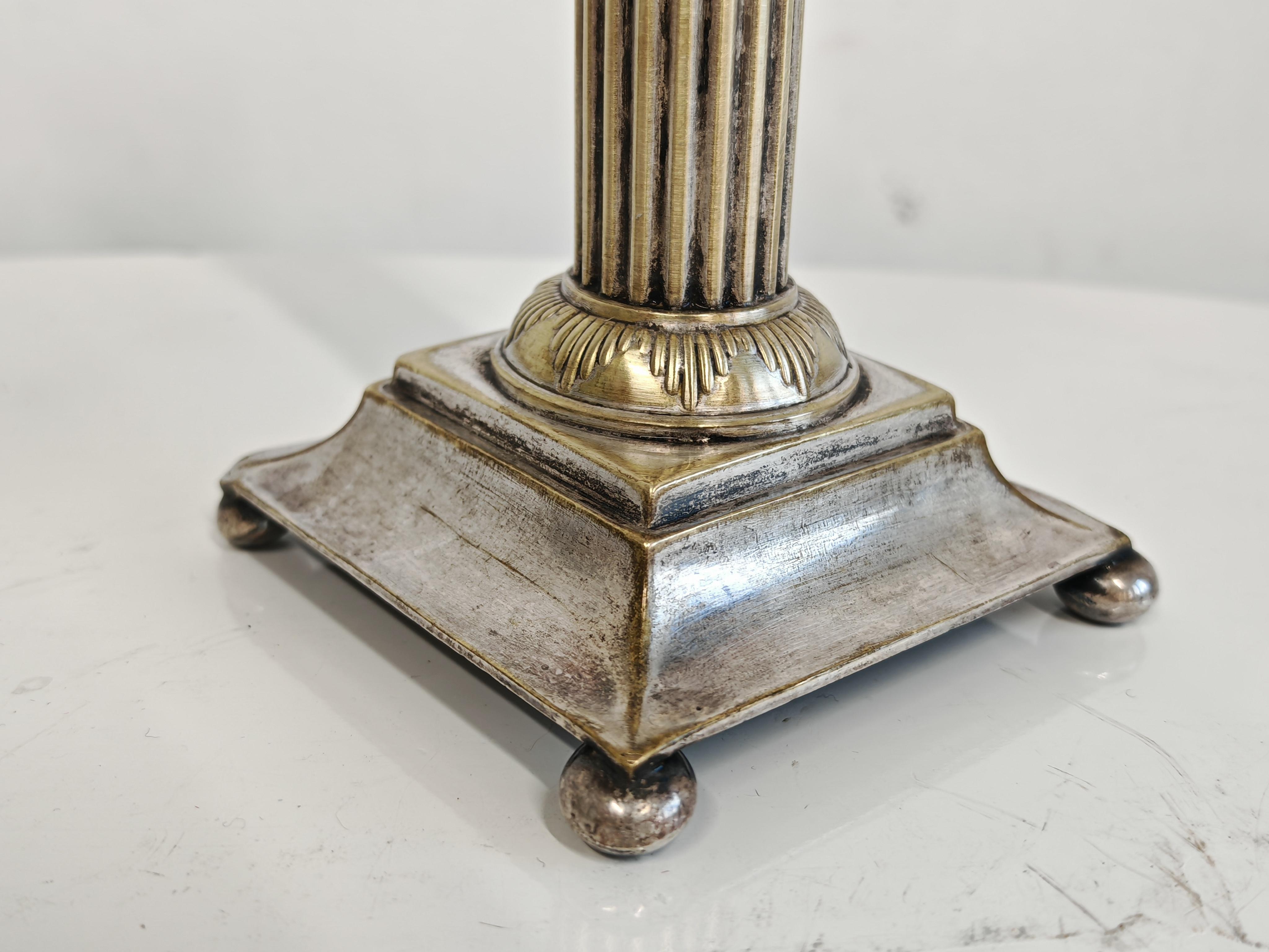 Coppia di candelieri antichi in argento, Diana Silver, Vienna, XIX secolo in vendita 6