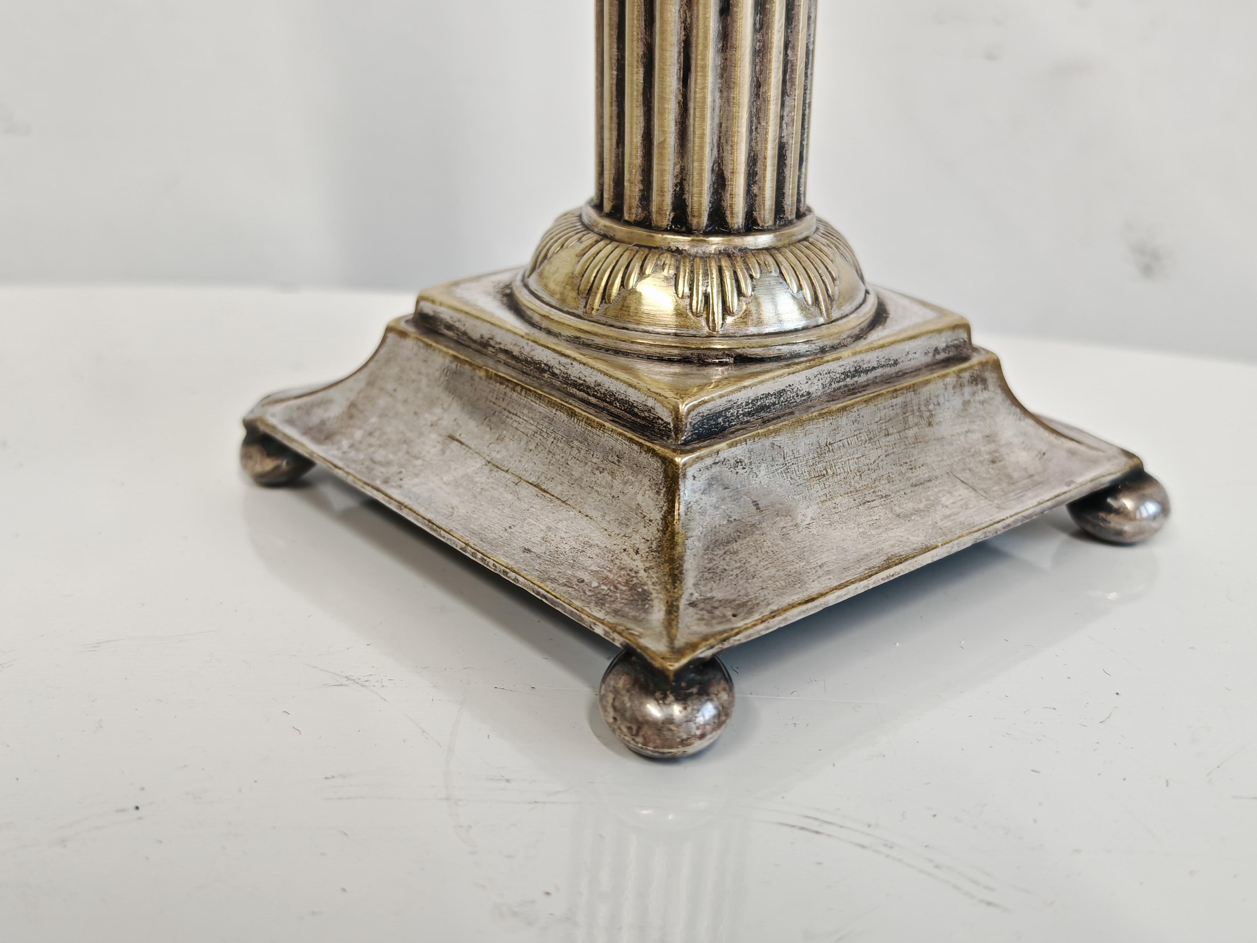 Coppia di candelieri antichi in argento, Diana Silver, Vienna, XIX secolo in vendita 3