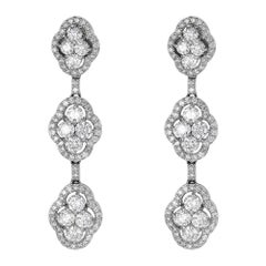 Piranesi Pacha Diamond Earrings with 4.72 Round Diamonds