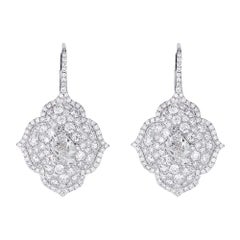 Piranesi Pacha on Wire Earrings in 18K White Gold with 2.82cts White Diamonds