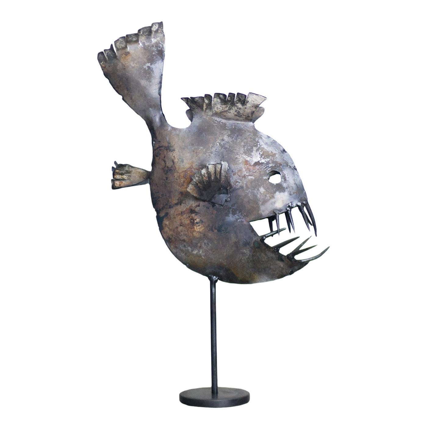 Piranha Sculpture
