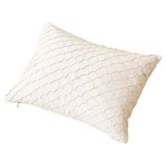 Pirarucu Leather Cushion Off White by Bossa Home Collection, 2025