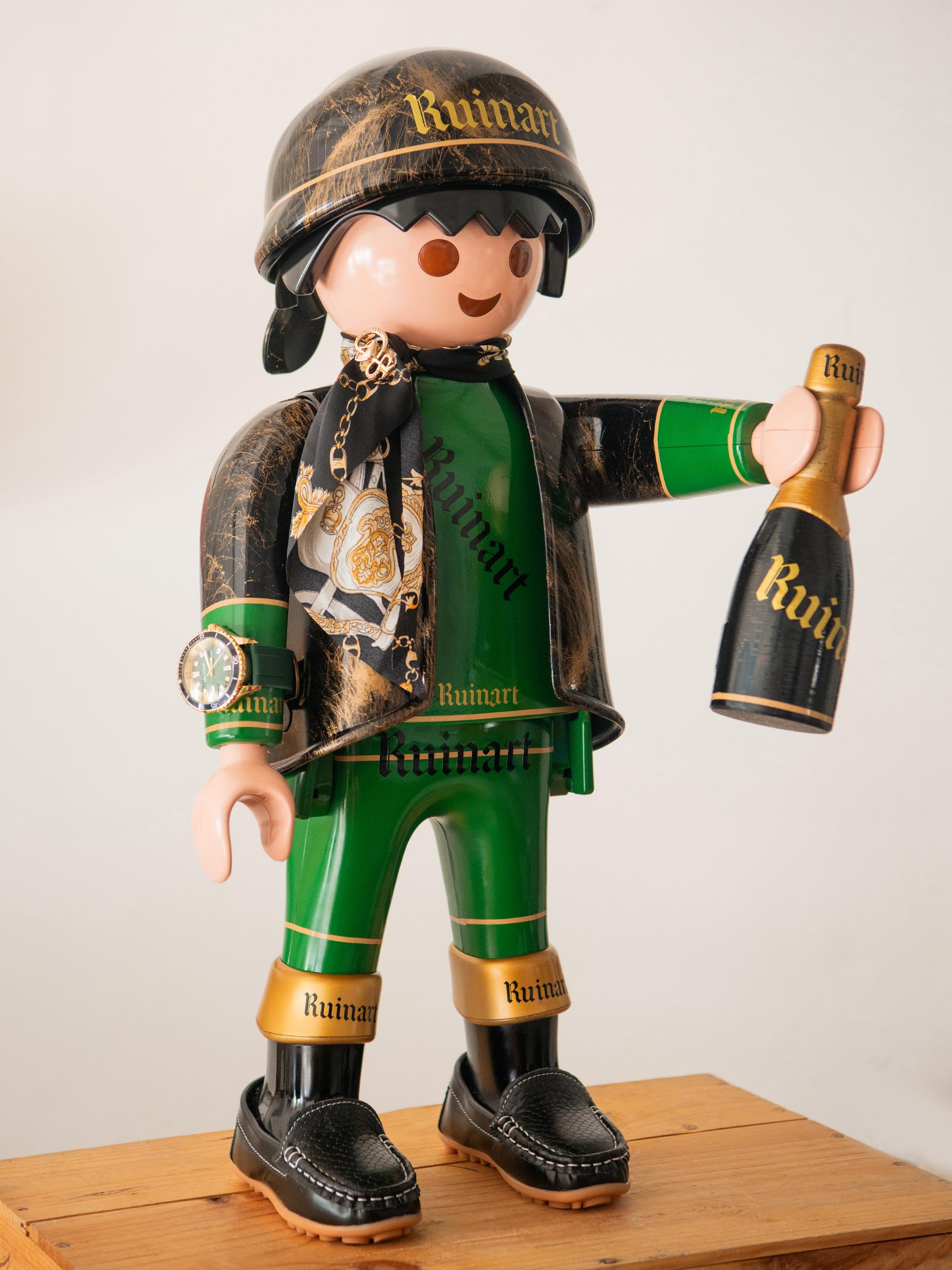 Francese Scultura Pirata Champagne Playmo in vendita