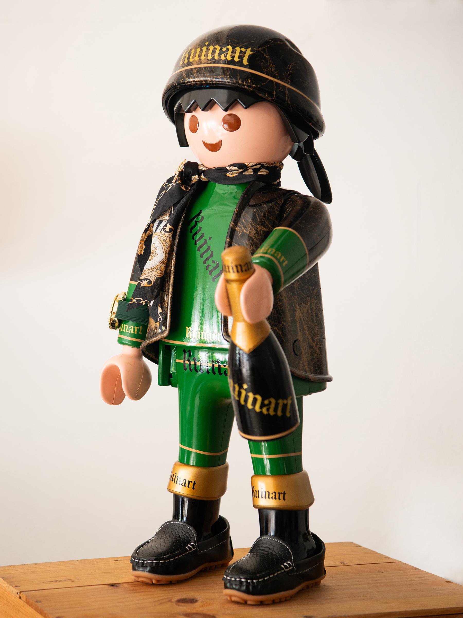 Fatto a mano Scultura Pirata Champagne Playmo in vendita