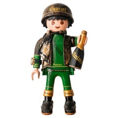 Sculpture de playmo de pirate champagne
