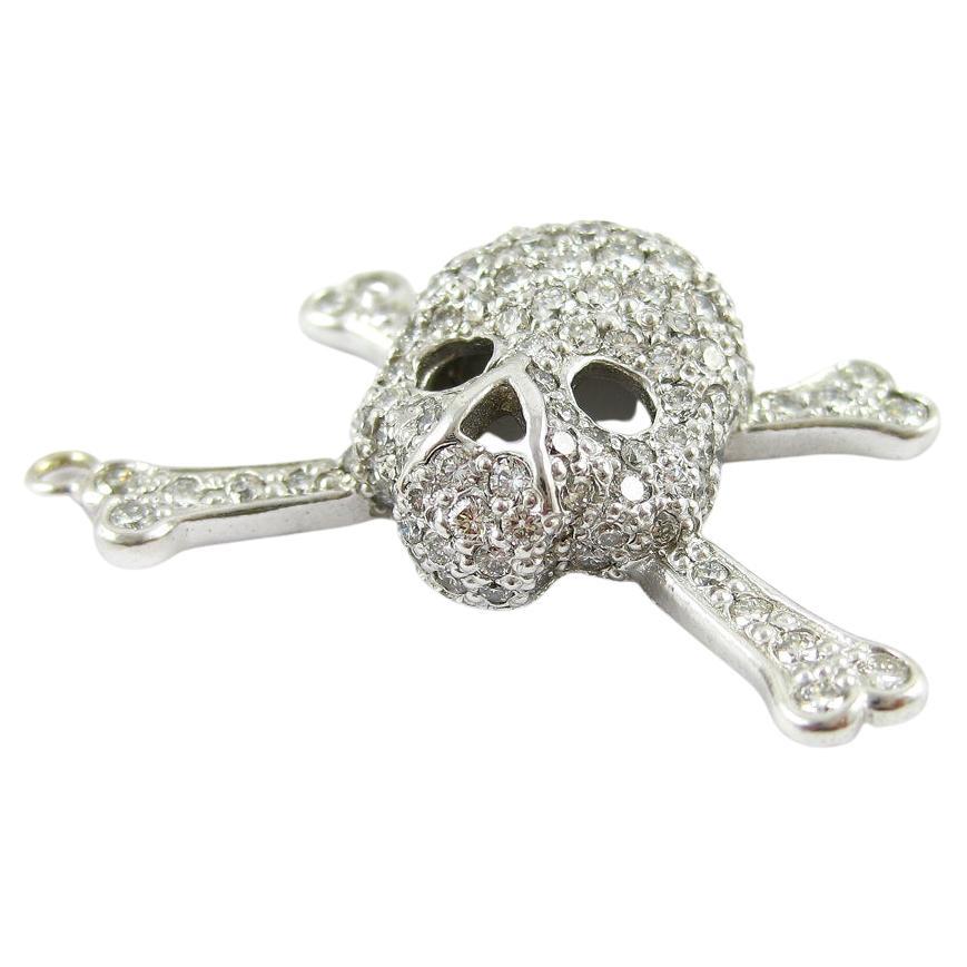  Pirate pendant in 18k white gold with approximately 1.75 carat total weight diamonds