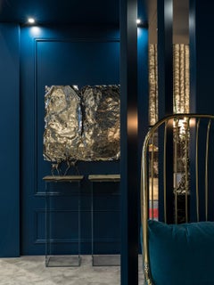 Pirate Wall Accessory, Nickel Brass, Dagger with Precious Stones and Diamonds