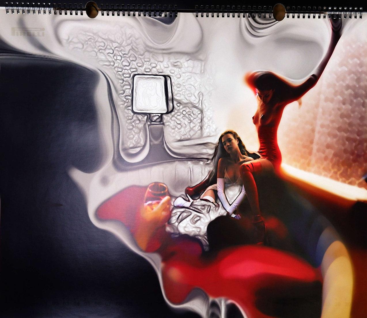 Paper Pirelli Calendar 2004 Shot by Nick Knight in London For Sale