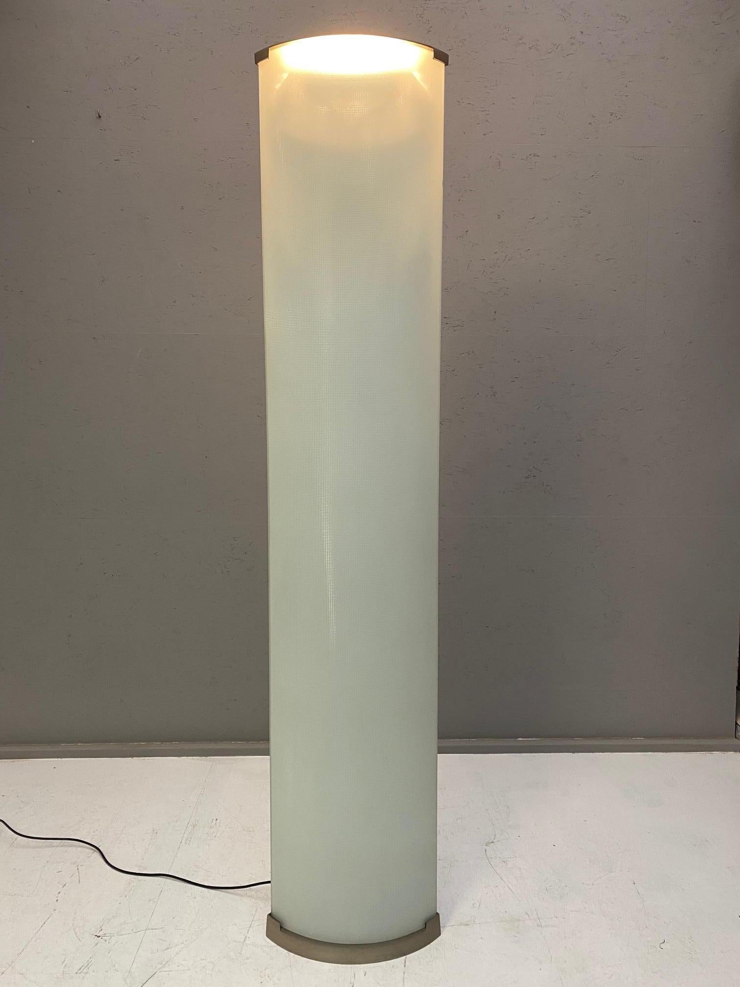 Glass Pirellone Floor Lamp by Gio Ponti for Fontana Arte, 1967 For Sale