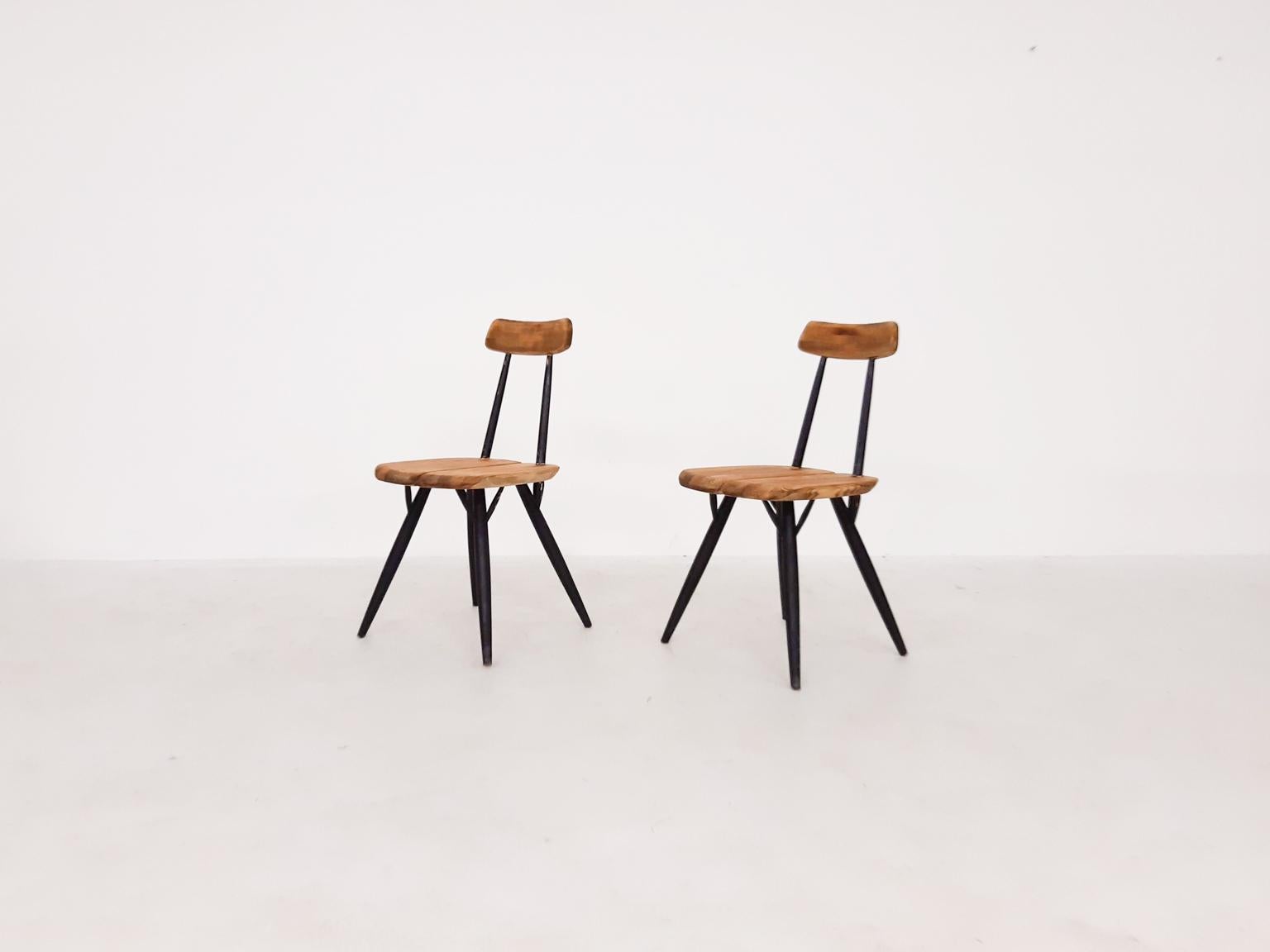 Pine Pirkka Dining Set by Ilmari Tapiovaara for Laukaan Puu, Finland, 1955