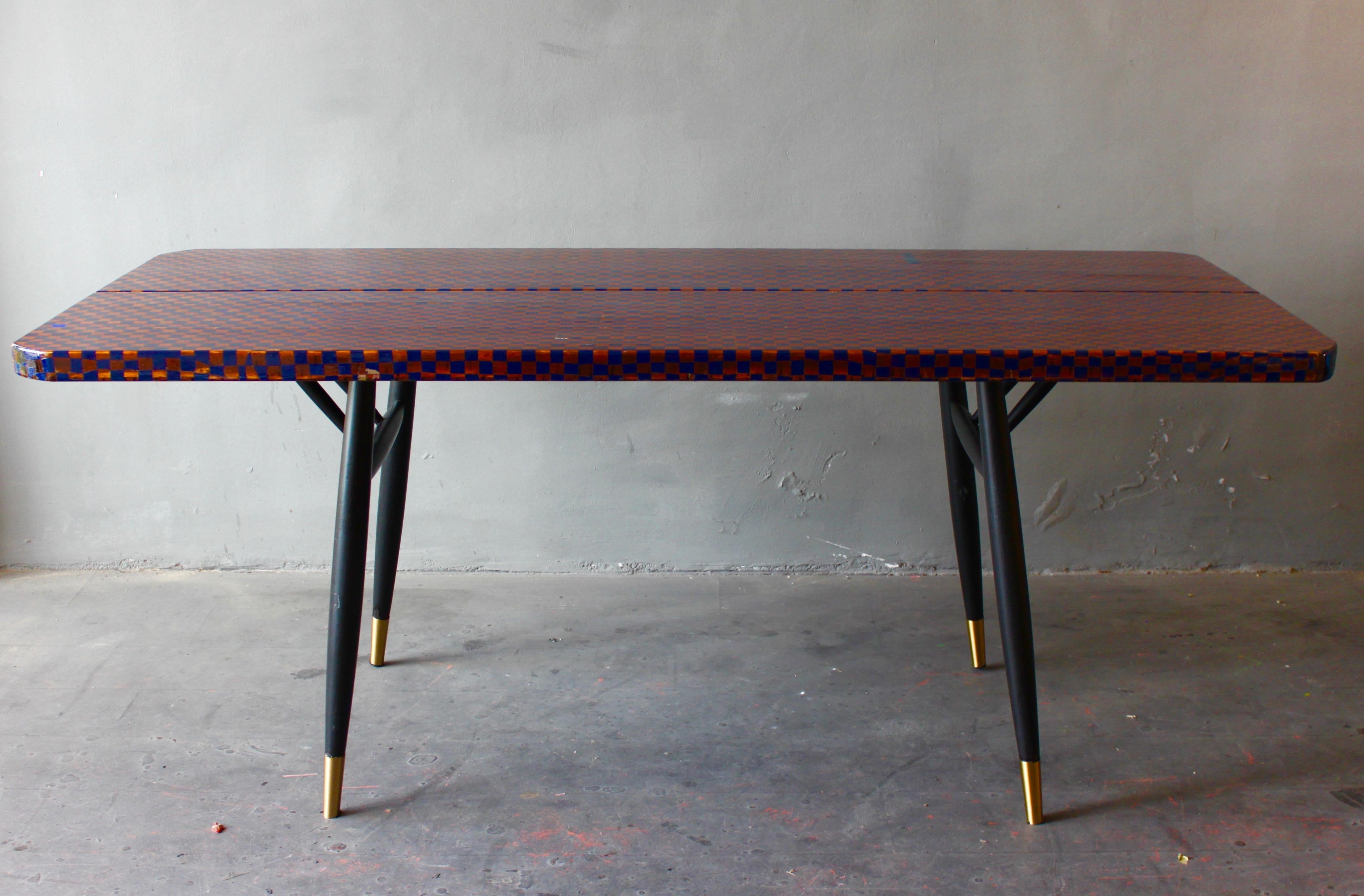 Mid-20th Century Pirkka Table Contemporized by Atelier Staab For Sale