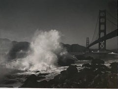 BREAKING WAVES AND GOLDEN GATE San Francisco