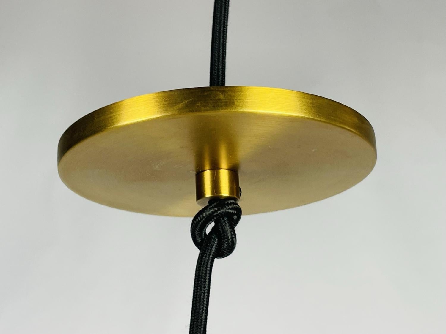 Pirlo Pendant in Solid Brass by Sean Lavin For Sale 1