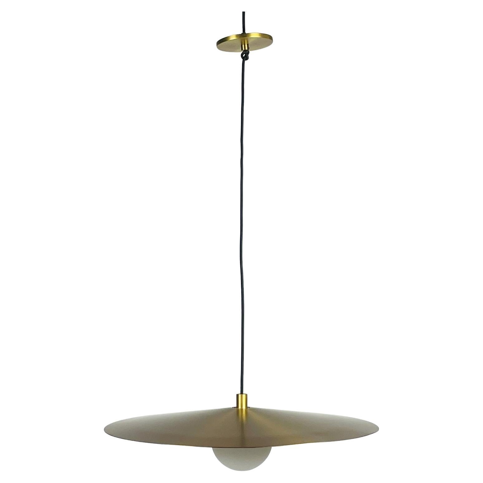 Pirlo Pendant in Solid Brass by Sean Lavin For Sale
