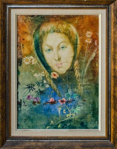 Piroska Hévizi Peinture surréaliste d'une jeune fille hongroise
