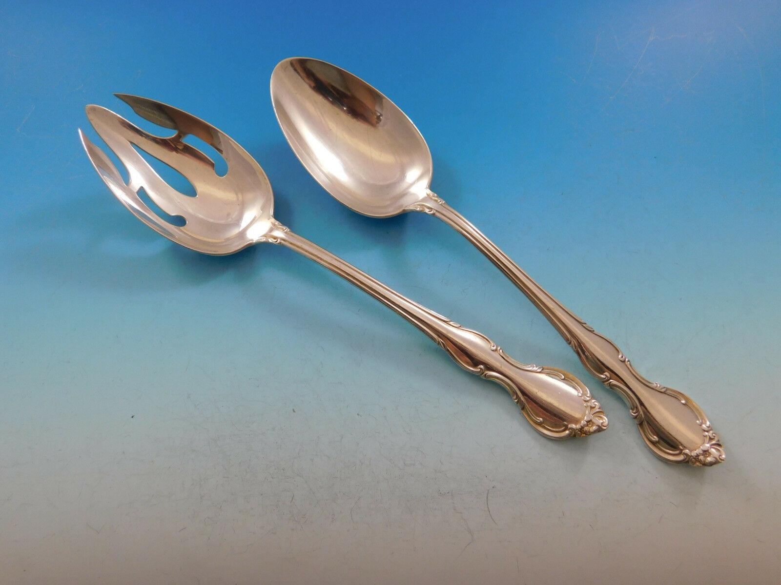 Pirouette by Alvin Sterling Silver Flatware Set for 12 Service 64 Pieces In Excellent Condition For Sale In Big Bend, WI
