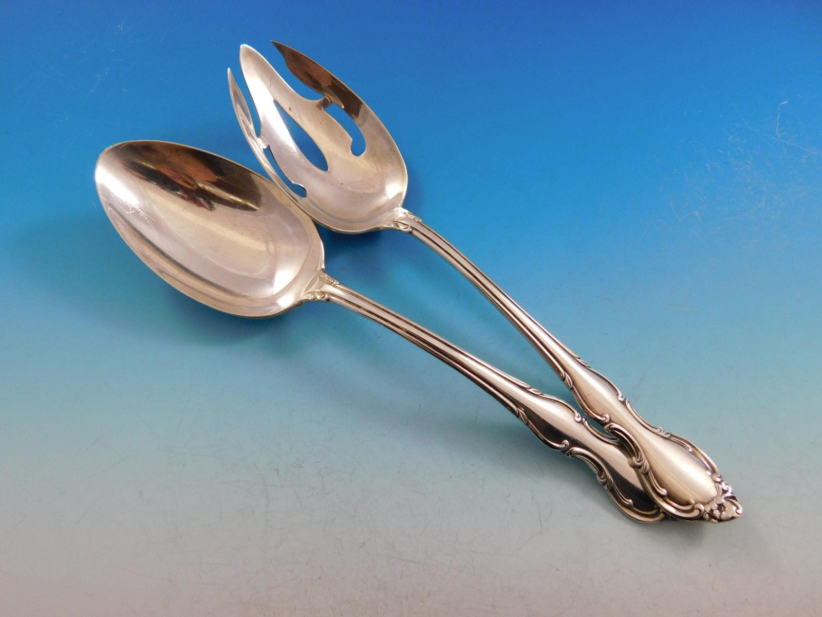 Mid-20th Century Pirouette by Alvin Sterling Silver Flatware Set for 6 Service 30 pieces For Sale