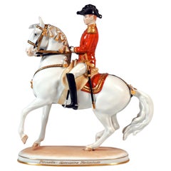 Pirouette" mit Reiter, Spanish School Vienna, Pferd von Augarten, 20.