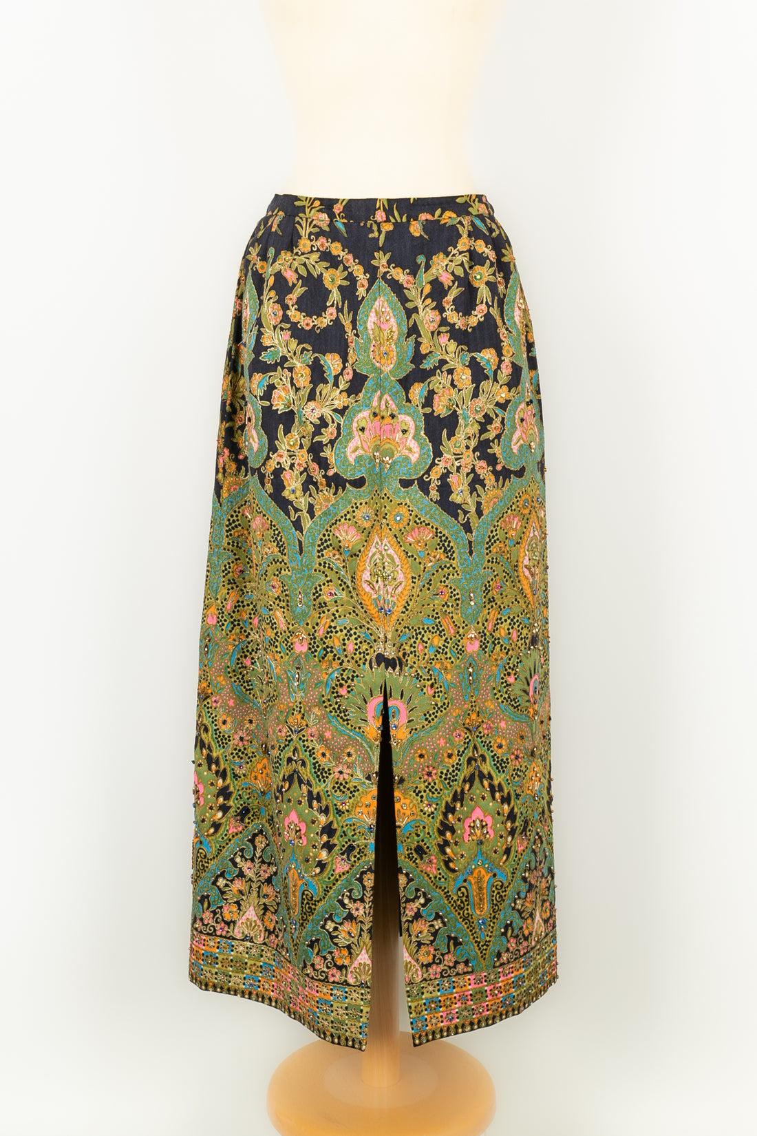 Brown Pirovano Woolen Skirt, 1970s For Sale