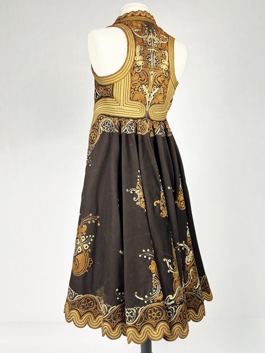 Pirpiri coat in embroidered wool felt - Greece Ottoman Empire 19th century 4
