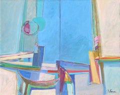 "Harbor", Large Diptych Painting by Piry Rame