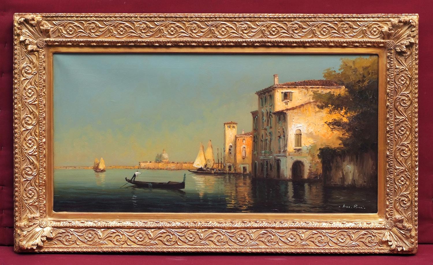 Landscape Painting PISANI Angelo - Vue de la Panoramie de Venise