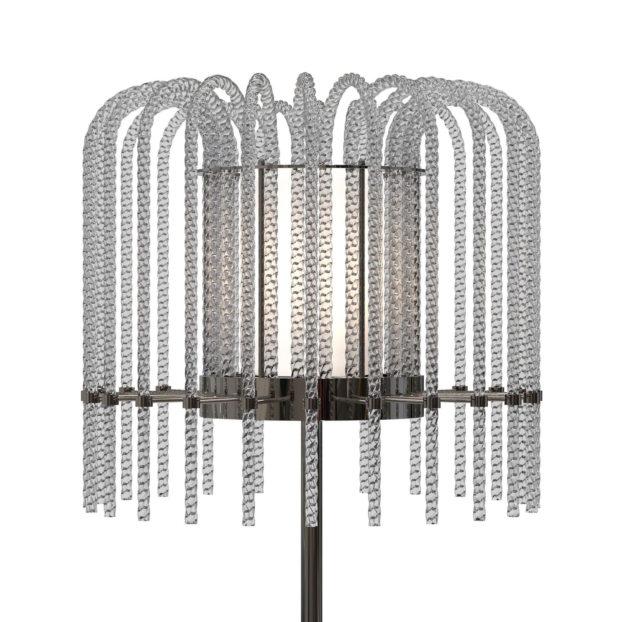PISANI Stehlampe 1 Licht Led Modernes Design Kunstvolles Muranoglas (Zeitgenössisch) im Angebot