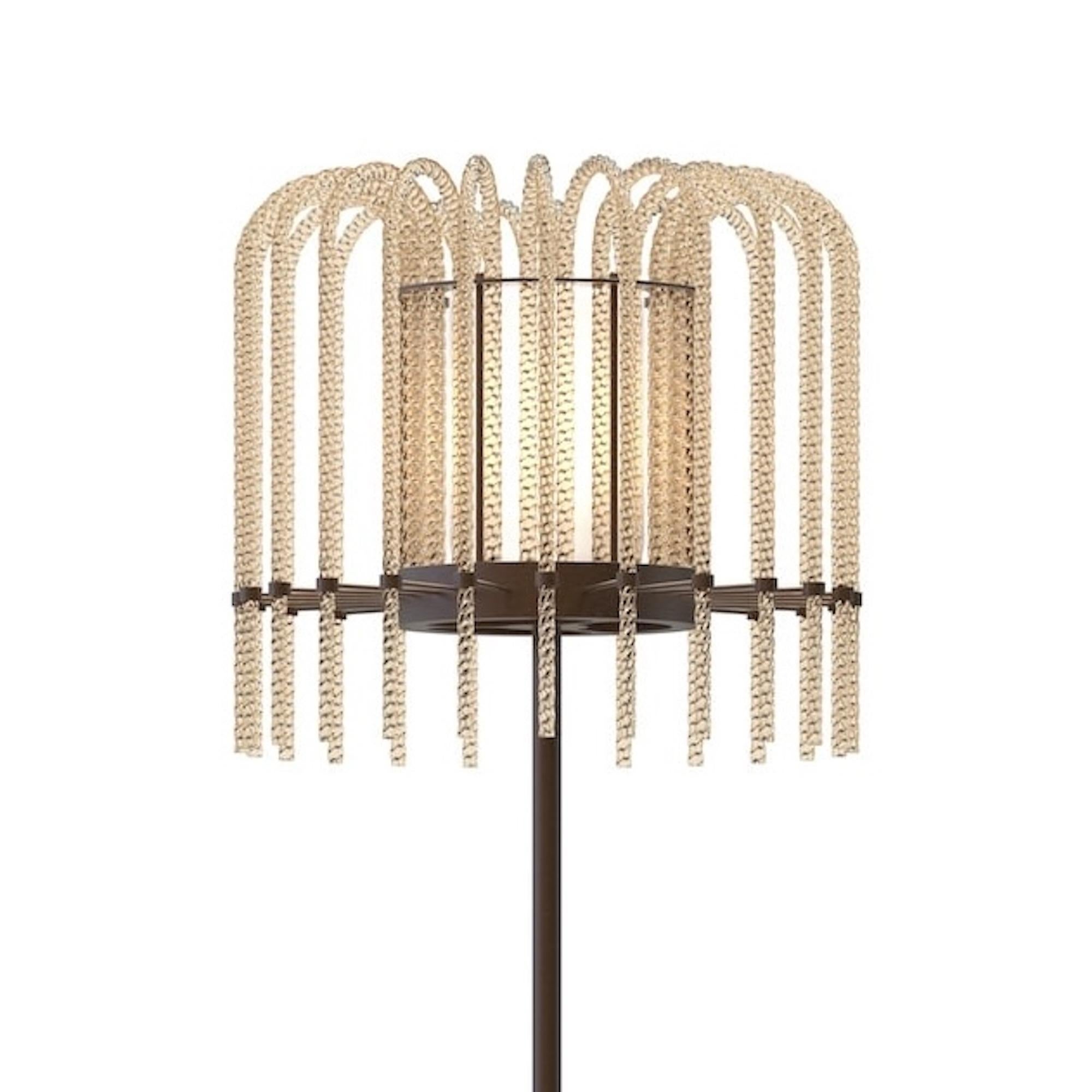 PISANI Stehlampe 1 Licht Led Modernes Design Kunstvolles Muranoglas im Angebot 2