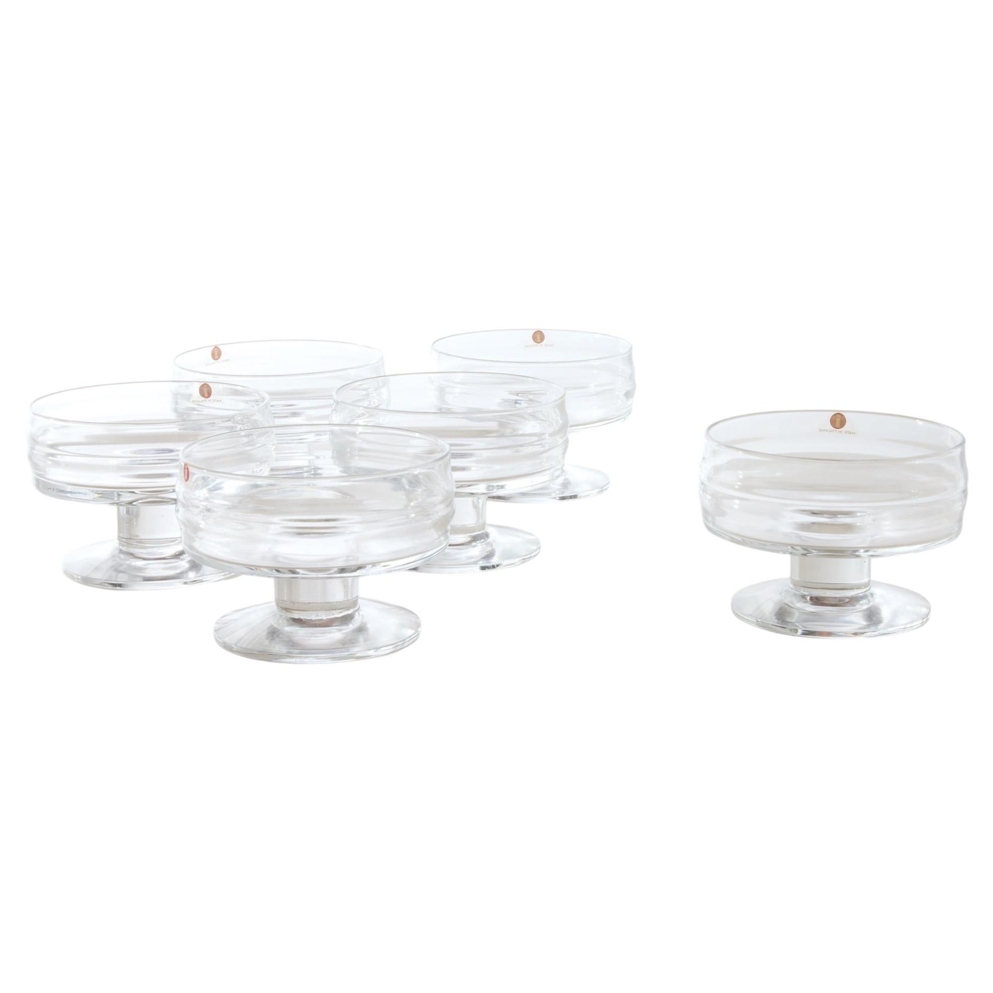 Pisararengas Short Stemmed Glasses by Timo Sarpaneva for Iittala