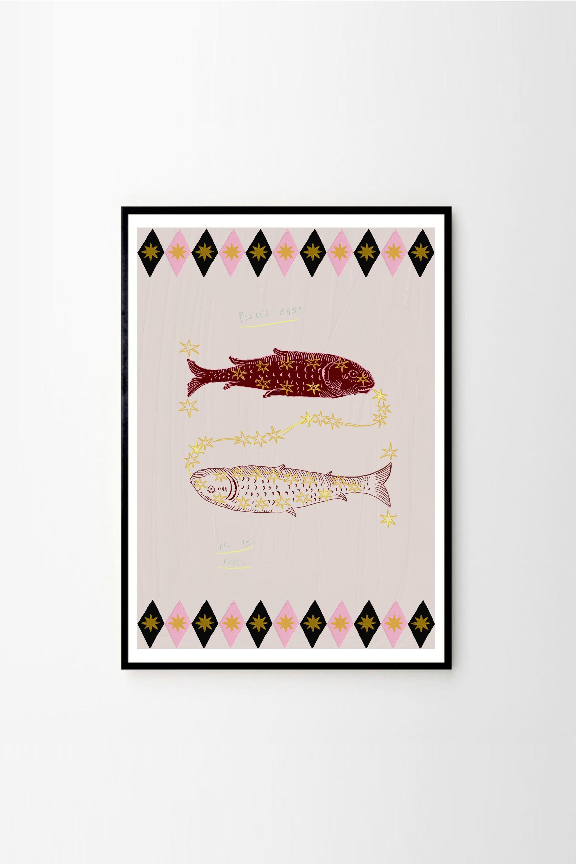 Poster dei segni zodiacali di Leticia Gagetti, stampato su carta di alta qualità da 260 g con finitura opaca che garantisce colori vividi e saturi.

Realizzato con stampa giclée su carta di qualità museale, questo poster astrologico utilizza