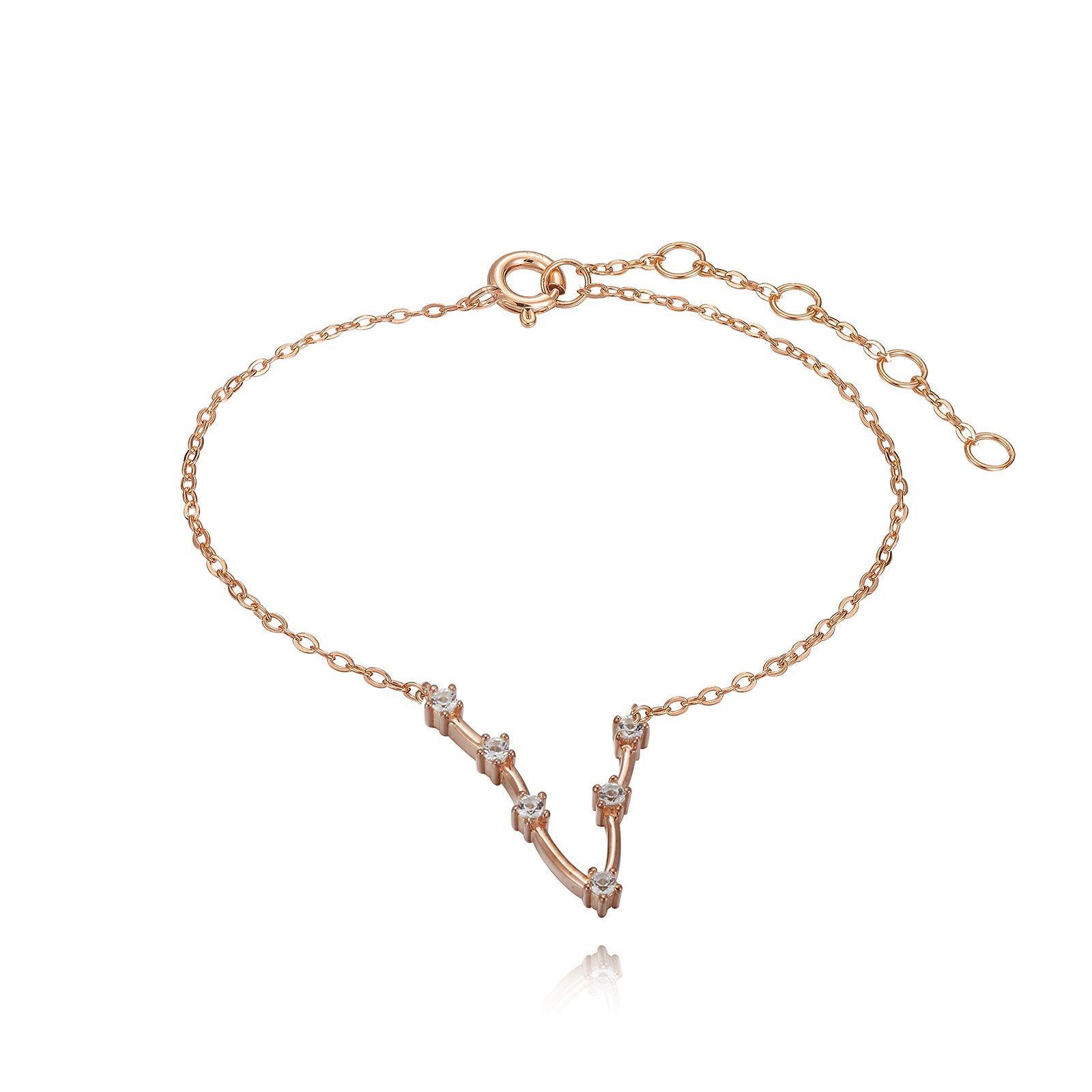 You are unique and your zodiac tells part of your story.  How your zodiac is displayed in the beautiful nighttime sky is what we want you to carry with you always. This pisces constellation anklet shares a part of your personality with us all  .925