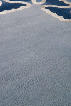 Pisces Hand--knotted 10'x8' Rug in Wool & Silk By Martin Brudnizki