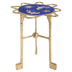Table d'appoint Pisces avec pierres semi-précieuses Viya de Vikram Goyal