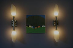 Jacob Sconce / applique in vetro e fibra di vetro di Andrea Claire Studio
