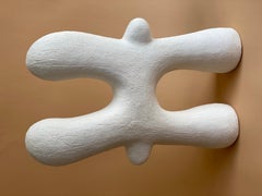 Pisces White Tall Ceramic Sculpture by Stephanie Phillips