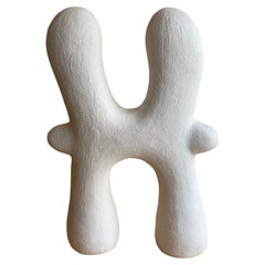 Pisces White Tall Ceramic Sculpture by Stephanie Phillips