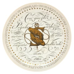 Pisces, Zodiac Plate Series by Piero Fornasetti, 1965