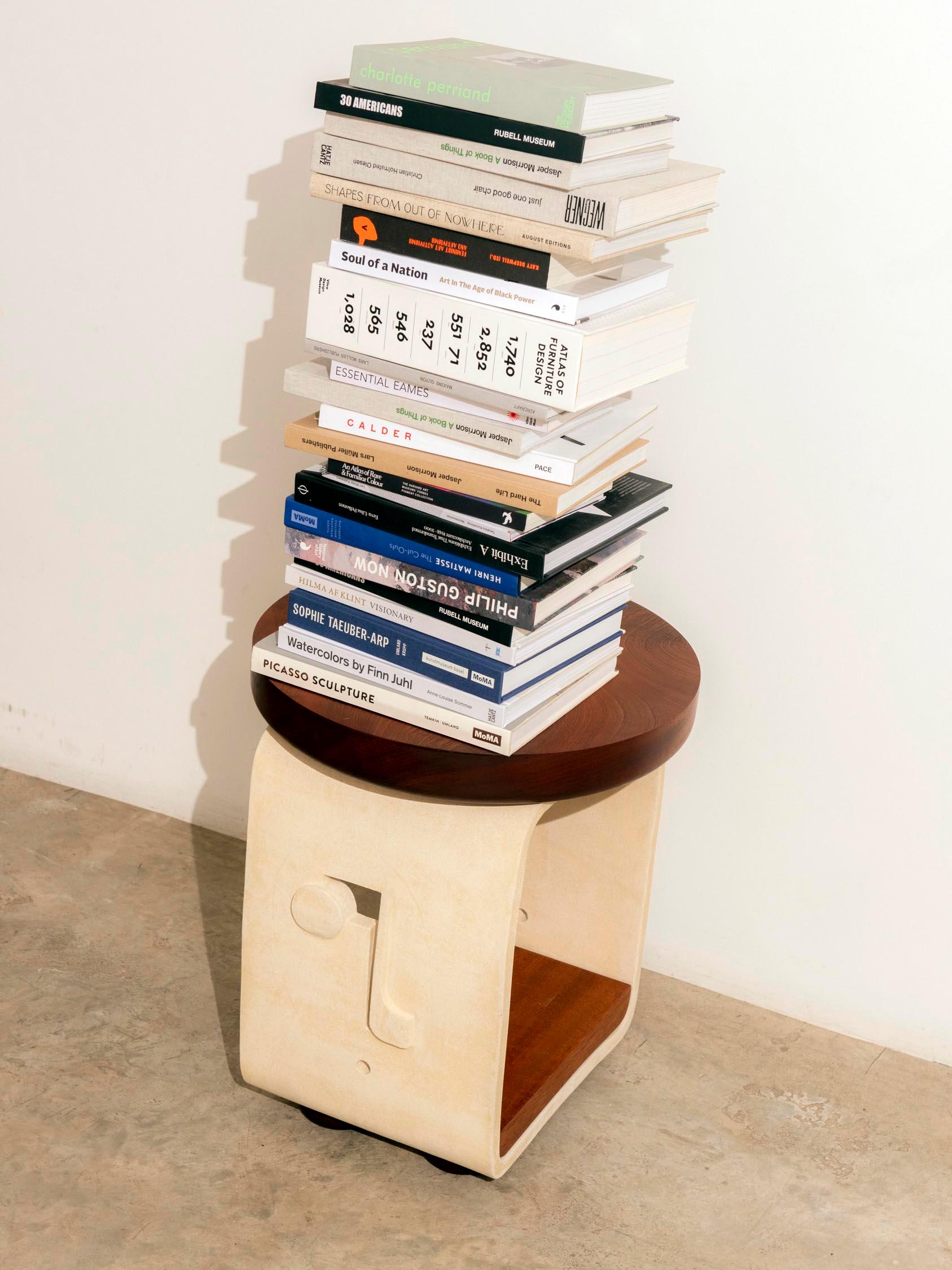 table made out of books