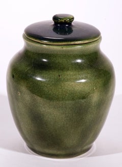 Pisgah Forest Ginger Jar with Lid, North Carolina Art Studio Pottery, 1930s