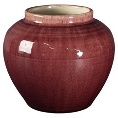 Vaso Pisgah Forest Oxblood Ombre, North Carolina Studio Pottery, 1939
