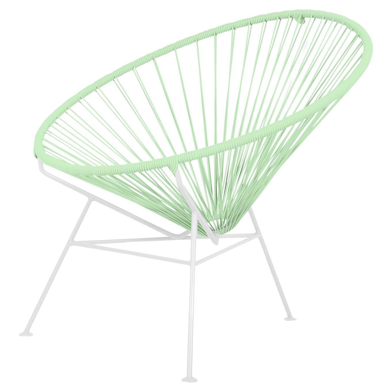 Pistachio Condesa Chair, White Frame, by OK Design
