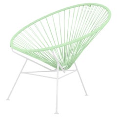 Pistachio Condesa Chair, White Frame, by OK Design
