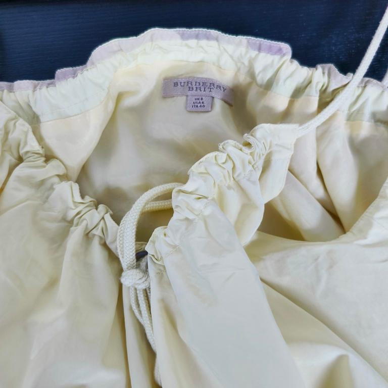 Pistachio Draw-String Slip Dress with Ruffled Hem, Italy c. 2000s in vendita 7
