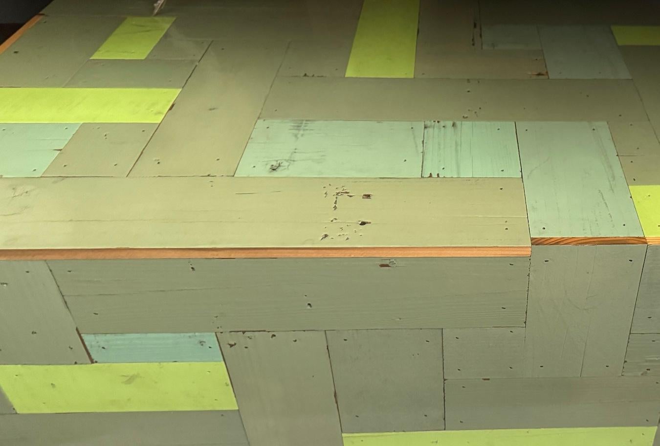 Pistachio Green Coffee Cube High Gloss By Piet Hein Eek For Sale 2