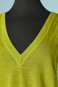 Pistachio green sleeveless sweater Vivienne Westwood Anglomania