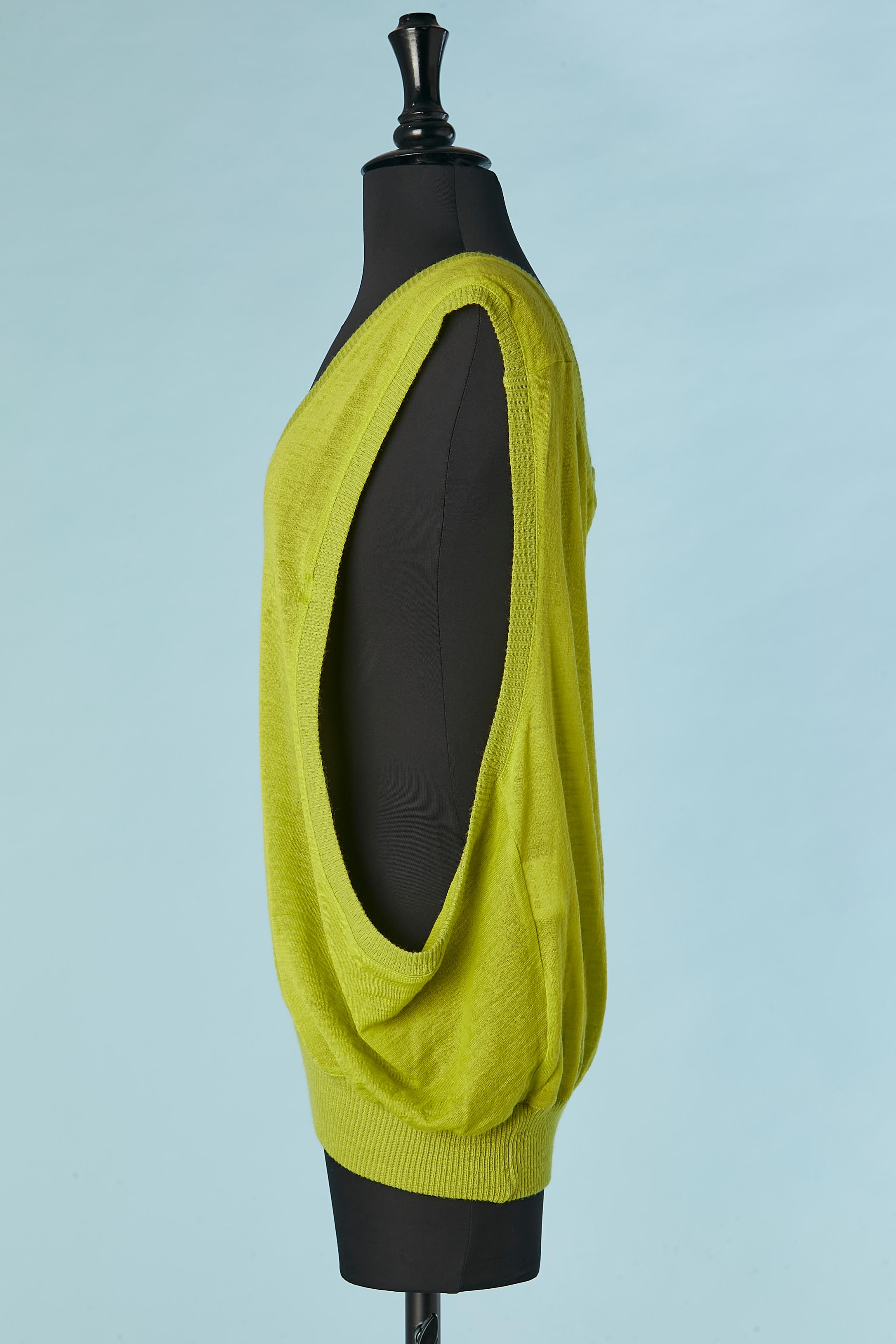 Maglione senza maniche verde pistacchio Vivienne Westwood Anglomania In condizioni ottime in vendita a Saint-Ouen-Sur-Seine, FR