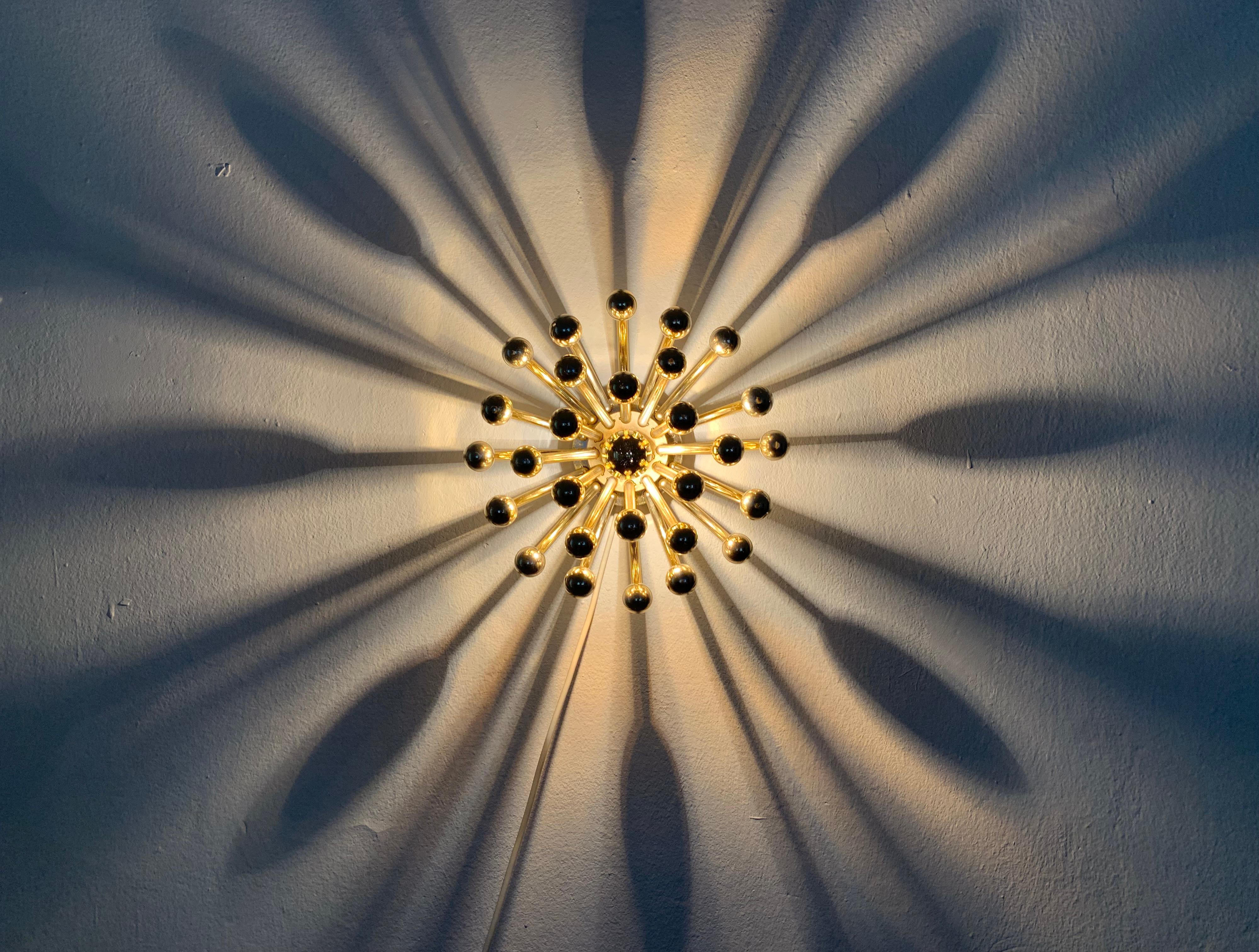 Mid-20th Century Pistillo Wall or Ceiling Lamp by Studio Tetrarch for Valenti Luce For Sale