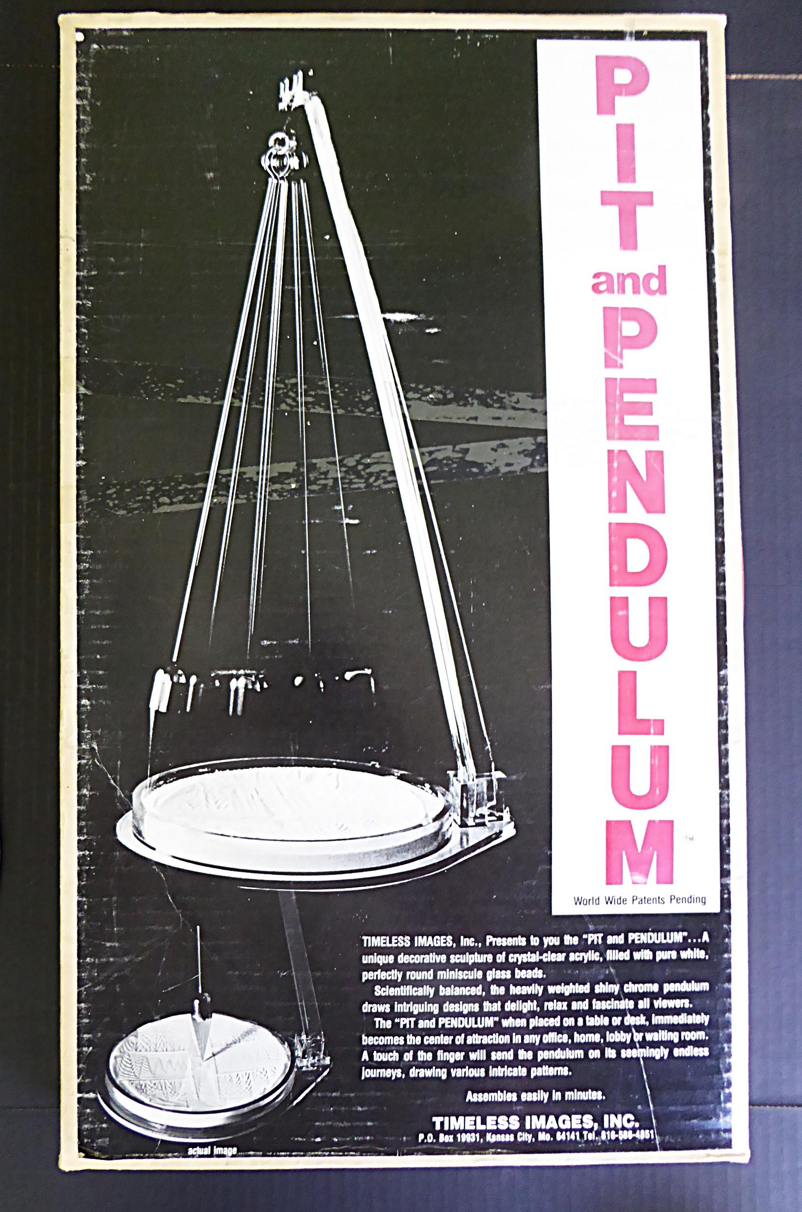 Pit and Pendulum Desk/Table Decorative Acrylic Kinetic Sculpture-Game ...
