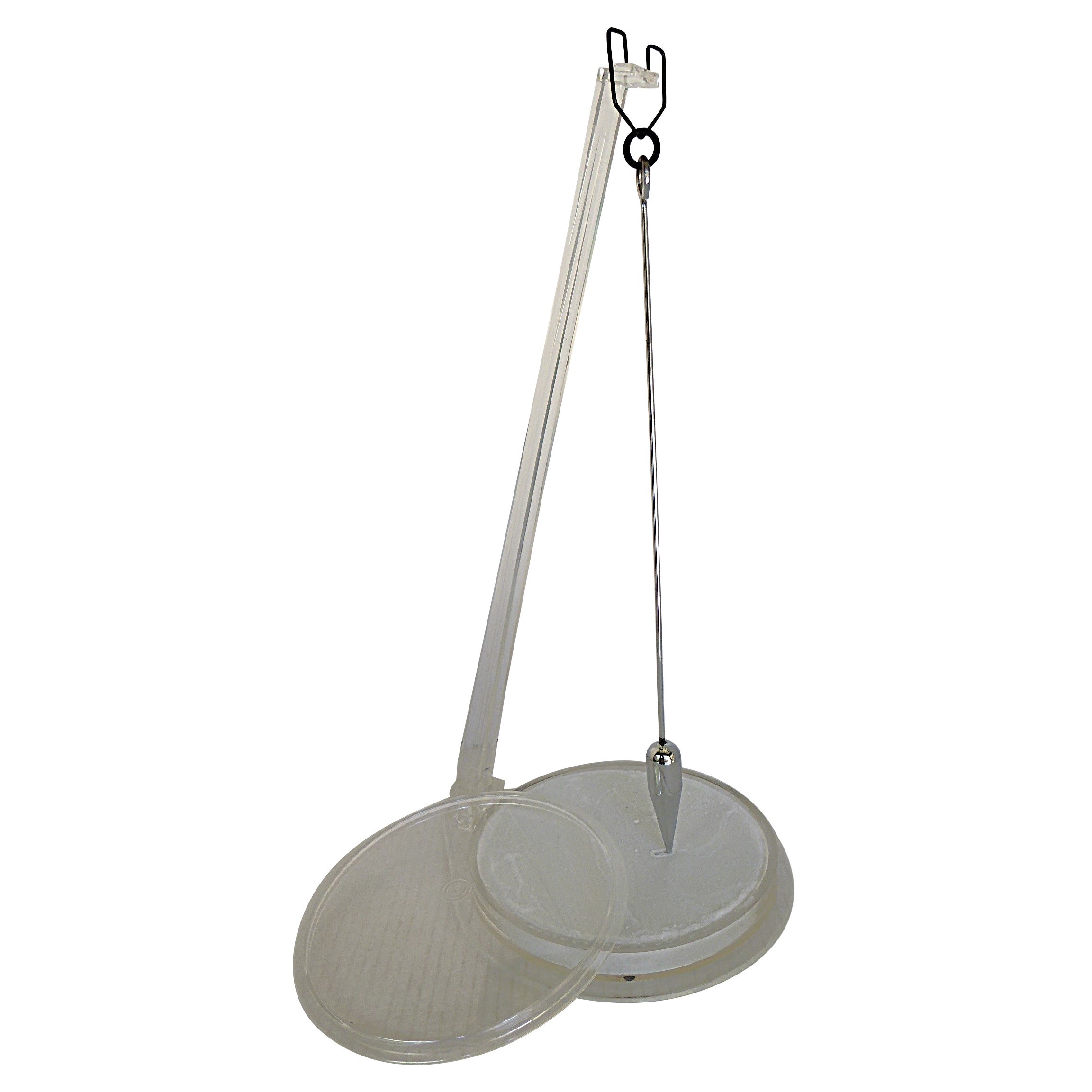 Pit and Pendulum Desk/Table Decorative Acrylic Kinetic Sculpture-Game USA 1960s For Sale